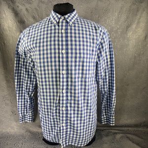 Nat Nast Large Check Long Sleeve Button Down Shirt